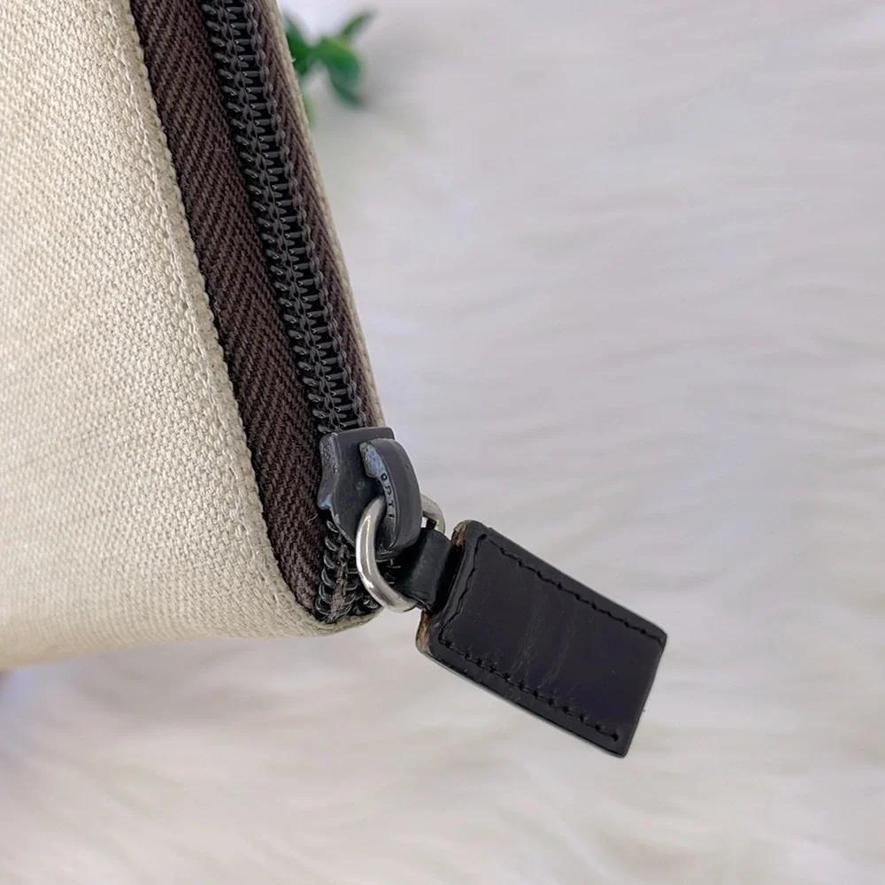 Prada Canvas Canapa‎ Zippy Wallet